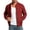 Red, variant on Mens Classic Checkered Pattern Bomber Jacket Zip Up Rib Cuff Collar Long Sleeve Daily Casual Outerwear
