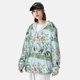 thumbnail image 3 of Fotbe Chinoiserie Floral Palm Tree Chaqueta con Protección Solar UPF 50+ para Hombre y Mujer, Camisa con Capucha y Bolsillos-Small, 3 of 7