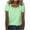 Mint Green-02, variant on Mittory Womens Tops Casual Short Sleeve Square Neck Shirts Button Decor Tshirts Loose Casual Blouse Summer Tee