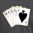 thumbnail image 3 of CafePress - Ace Spades Flush T Shirt - Mens Comfort Colors Shirt, 3 of 5