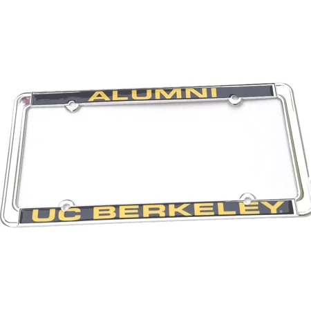 UC Berkeley Plate Frame Alumni Thin Chrome License Silver