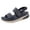 Blue, variant on Rokment Womens Sparkly Rhinestones Ortho Walking Sandals with Arch Support Comfortable Fashion Casual Leather Memory Foam Platform Wedge Slingback Dressy Non Slip Work Summer Shoes Black Size 6