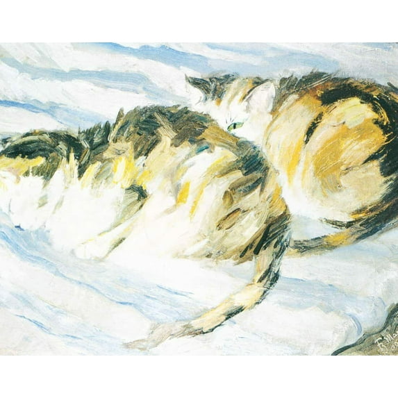 Two Grey Cats-Marc - CANVAS OR FINE PRINT WALL ART