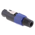 thumbnail image 2 of 4 Pin Professional Speaker Connector Male Audio XLR plug mic Plug Jack, 2 of 7