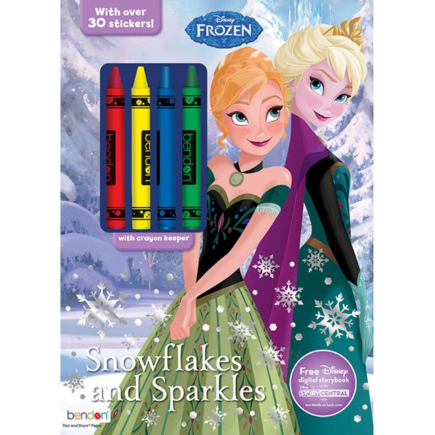 Download Frozen Color Activity Book With Crayons Walmart Com Walmart Com