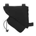 thumbnail image 4 of Bolsa triangular para alforjas de sillín, accesorios de ciclismo, bolsa para tubo delantero de bicicleta negra, 4 of 8