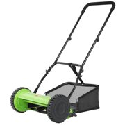 FDW Lawn Mower Grass Cutter Machine, with Collection Box (Push Reel Mower, 12mm to 45mm of Height)