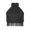 thumbnail image 5 of TSSOE Girls Modern Jazz Dance Outfits Tiered Tassels Latin Cha Cha Salsa Dance Crop Top with Pants Set for Competitions Black 6, 5 of 7