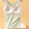 thumbnail image 4 of Rohuuque Thermal Tank Tops for Women No Show Wool Blend Thermal Undershirt Plush Lining Sleeveless Winter Warm Top Green, 4 of 8