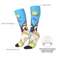 thumbnail image 4 of Masiiu Bluey Print Adult Crew socks, Comfortable Novelty Colorful Patterned, Breathable, Stylish Colorblock for Men Women, 4 of 6