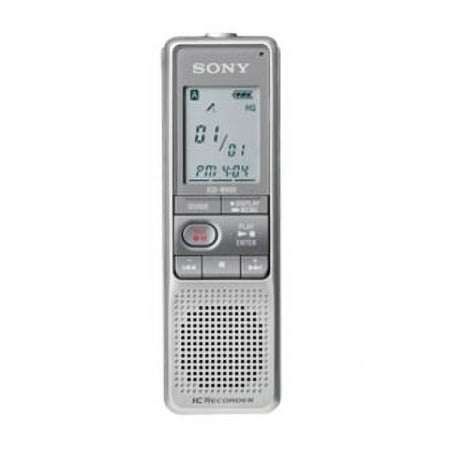 Sony 512MB Digital Voice Recorder with LCD Display, Silver, ICD-B600