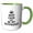 Green/White, variant on 3drose, Keep Calm and Be My Boyfriend Typography - Romantic Proposal Quote, 11oz Two-tone Yellow Mug