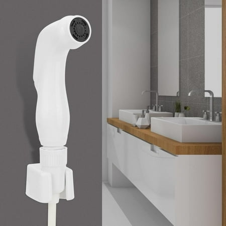 Zaqw Household Bathroom Toilet PU Handheld Bidet Sprayer Set Kit with Spring Tube Holder G1/2in,Bidet Sprayer, Handheld Bidet