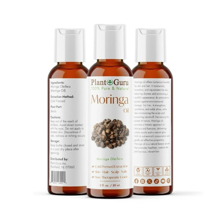 BY NATURES 100% Natural Moringa Oil (2oz)
