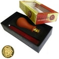 thumbnail image 3 of Manuscript Long Handle Personal Initial Sealing Set W/Wax-Letter C, 3 of 3