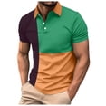 thumbnail image 6 of Men's Tops New Men's Short Sleeve Fashion Contrast Color Shirt, 6 of 6