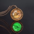 thumbnail image 1 of Gustav Klimt The Kiss Luminous Necklace Klimt's Mother and Child Art Necklaces Romantic Valentines Day Gift Wooden Jewelry Gao Jinjia LED, 1 of 2