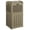 Brown, variant on WDZS 33 Gallon Outdoor Trash Can, Hideaway Garbage Bins with Tiered Lid, Waterproof Resin Outside Waste Bins for Patio, Outside Pool, Backyard and Deck(1, Deep Brown)