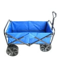 thumbnail image 3 of Folding Wagon Garden Shopping Beach CartAssembled Blue 38.1L' x 19.7W' x 42.1H', 3 of 5