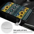 thumbnail image 7 of Yuyamidu Sunflower Armrest Cover for Car Truck Sedan Aztec Auto Center Console Cover Winter Warm Car Center Console Armrest Cushion Accessory, Green, 7 of 7