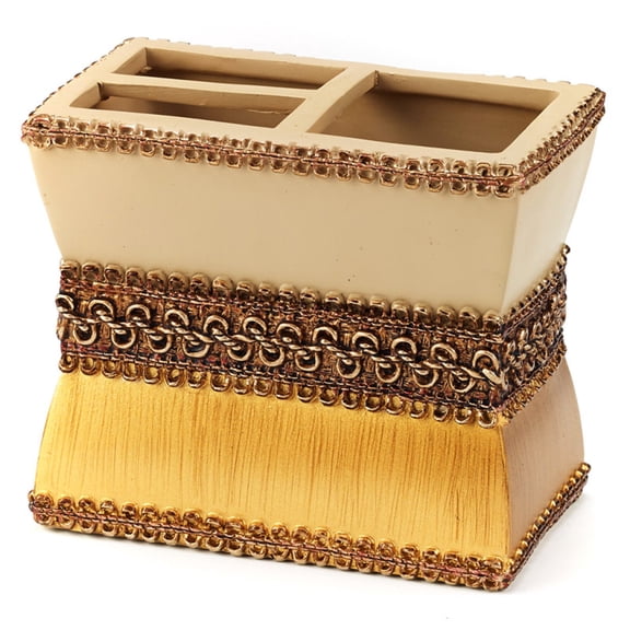 Braided Medallion Toothbrush Holder Multicolor