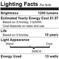 thumbnail image 2 of Sylvania 315655 LED 13 W & 90 W Par38 5000k 11k - Hr, 2 of 3
