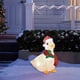 thumbnail image 4 of Luces de decoración de pato adornos de escultura de jardín planos Pato con bufanda Luces decorativas Adornos de escultura de jardín planos para decoraciones navideñas de patio, 4 of 8