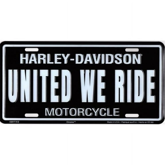 Harley-Davidson United We Ride Metal License Plate