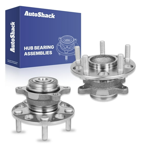 AutoShack Rear Wheel Hub Bearing Assemblies with ABS| Replacement for 2006-2011 Acura CSX 2006-2011 Honda Civic | 2-PC