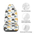thumbnail image 4 of Wukai Cute Elephant Full Set Car Seat Covers with Soft Padding Universal Auto Front Seats Protector and Cushion Mat, 4 of 5