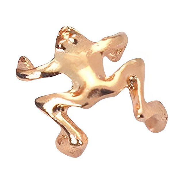 Minnieouse Pendientes de aleación con Clip para oreja, accesorio DIY en forma de rana, accesorio para citas multiusos, calcomanía para fiesta de Ropa, zapatos y accesorios Miscelánea Oro Minnieouse AP017750-02