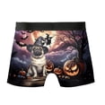 thumbnail image 2 of Spooky Halloween Night Witch Pug Glowing Pumpkins All Over Print Boxer Briefs Underwear for Men Dad Dog Lover Gifts - 12015, 2 of 6
