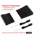 thumbnail image 2 of 15" PU Leather Carbon Fiber Car Steering Wheel Cover Protected For Chevrolet, 2 of 15