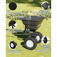 thumbnail image 5 of GIMMYFIVE Tow Behind Broadcast Spreader, 130 lb Capacity, 10" Pneumatic Tires,Adjustable Seed Stream, 5 of 7