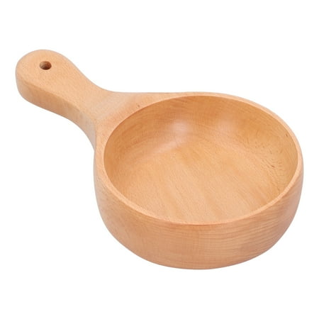 

Japanese Tableware Wooden Wood Instant Noodle Bowl Big Bowl of Kimchi Fruit Bowl with HandleS