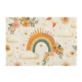 thumbnail image 7 of Yayeee Bath Rug for Bathroom Floor Non Slip Rectangle Fluffy Soft Absorbent Mat, 16"x24", Retro Rainbow, 7 of 7
