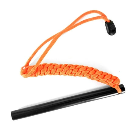 

The Hurricane - Ferro Rod Fire Starter with Paracord Lanyard from Sirius Survival - Orange