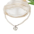thumbnail image 7 of NICKSUN Imitation Pearl Beaded Heart Layered Pendant Necklace for Women,14k Gold Plated Punk Stacked Choker Necklace,Charm Statement Celebration Gift, 7 of 7