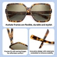 thumbnail image 4 of Gafas de Sol Dollger Cuadradas Sobredimensionadas y Polarizadas para Mujer y Hombre, 4 of 6