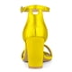 thumbnail image 4 of Sandalias Tacones Chunky Allegra K Correa Tobillo Punta Abierta Amarillo 36, 4 of 7