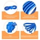 thumbnail image 5 of Manguera de Jardín Uxcell 16 pies Duradera TPE Anti-Kink Manguera de Agua No Expandible Flexible con Conectores Universales para Riego y Limpieza al Aire Libre, Azul, 5 of 6