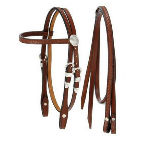 King Series Miniature Browband Headstall with Silver