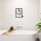 thumbnail image 5 of Ounissouiy Metal pared arte marco decoración cuerpo femenino alambre abstracto mujeres forma decoración dormitorio baño comedor café regalo Decoración del hogar Ounissouiy HA062450-00B, 5 of 6