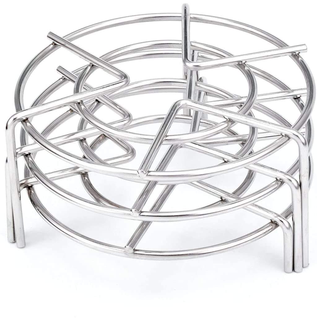 3Pcs Steam Rack,5.5inch Stainless Steel Tall Trivets for Electric