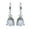 White, variant on Guodhu Colorful Teardrop Earrings, Rainbow Crystal Earrings, Purple/Green/Red/Pink Multicolor Fake Diamond Dangle Earrings, Elegant Jewelry Gifts for Women