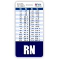 thumbnail image 1 of shiyou-RN Badge Buddy Graphiques de Conversion Verticale avec Hauteur et Poids (Bleu Marine), 1 of 4