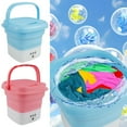 thumbnail image 1 of Foldable Mini Small Portable Washer Washing Machine for Apartment Laundry Camping RV Travel Underwear, 1 of 7