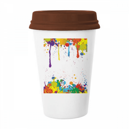 

Graffiti Street Colorful Point-Color Mug Coffee Drinking Glass Pottery Cerac Cup Lid