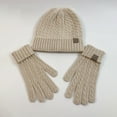 thumbnail image 3 of Winter Scarfs for Women 3Pcs Winter Warming Set Knitted Gloves Hat Scarf for Women, 3 of 3