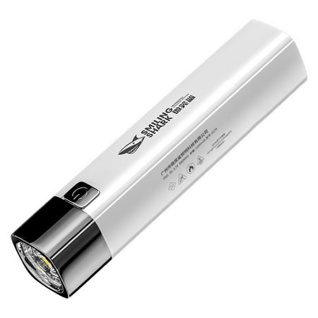 

Smile shark mini glare flashlight floodlight side light portable compact walking daily carry charging mobile phone